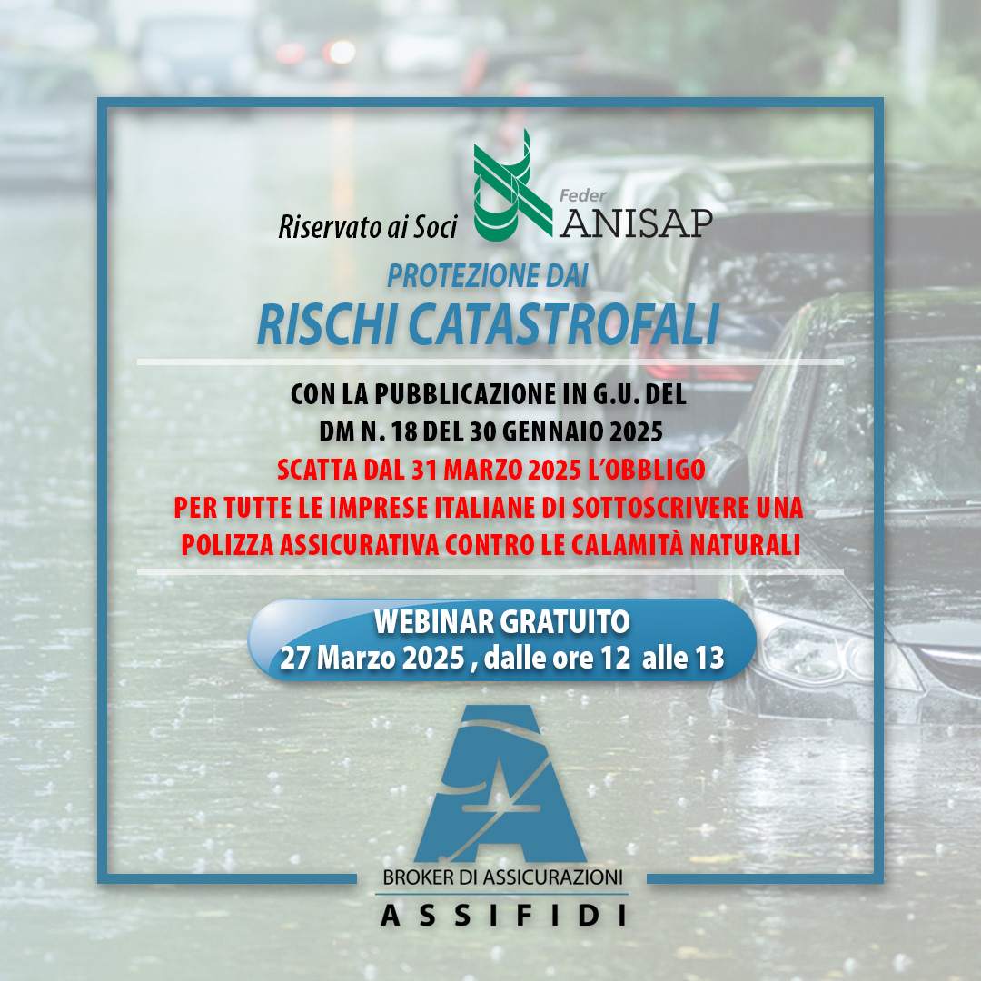 WEBINAR RISCHI CATASTROFALI